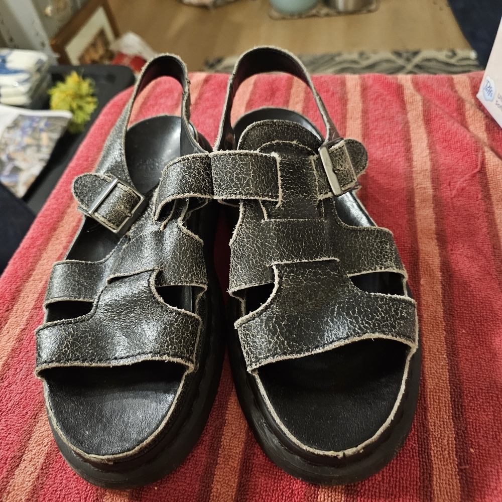 Dr.Marton Black/Gray  Sandals